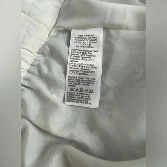 J Crew Woman’s Mini Skirt Size Large Paisley Green Orange Print Flouncy Elastic - Picture 5 of 6